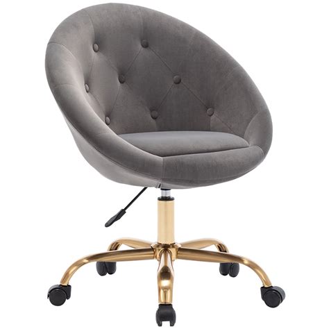 Duhome Velvet Office Chair Desk Chair Task Computer Chair With Wheels