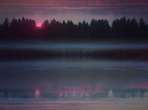 Wallpaper Sunlight Landscape Forest Sunset Night Lake Water