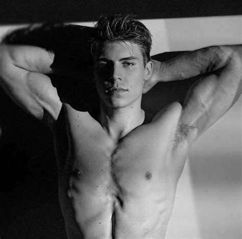 Nolan Gerard Funk Black And White Face Jawline Muscles Male Model