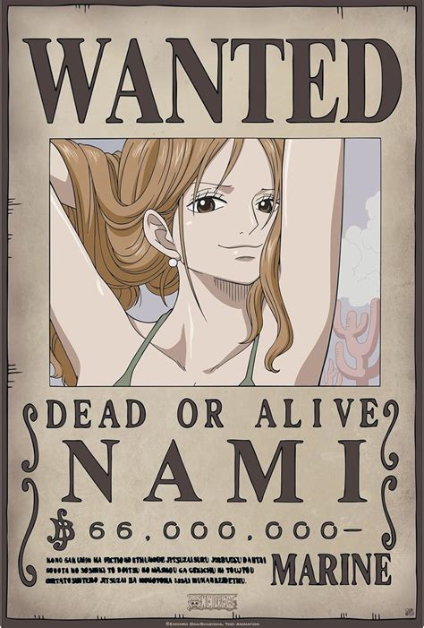 ABYstyle ONE PIECE Wanted Nami New Poster X Amazon Co Uk Home Kitchen