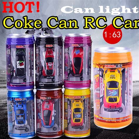 Hot Original 7 Colors Coke Can Rc Car Radio Remote Control Car Micro