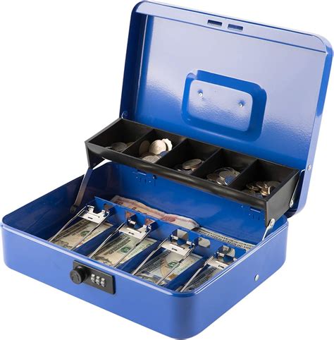 Kyodoled Large Cash Box With Combination Lockmoney Box