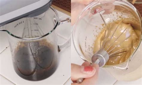 Dalgona coffee, susu yang diberi foam kopi. Cara Membuat Air Dalgona Milo