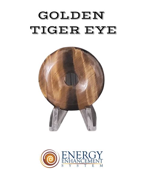 Eemedallion Golden Tiger Eye Energy Enhancement System
