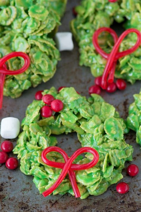 (picture) a visual representation (of an object. Christmas Wreath Cookies | The First Year