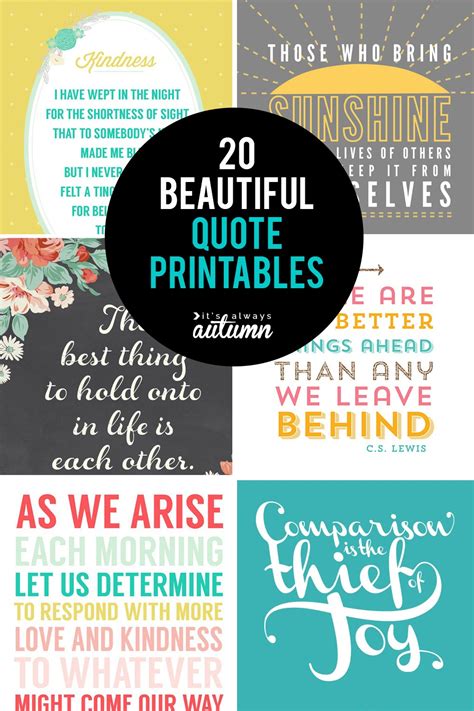 10 Free Printable Inspirational Quotes That Will Help You To Stay
