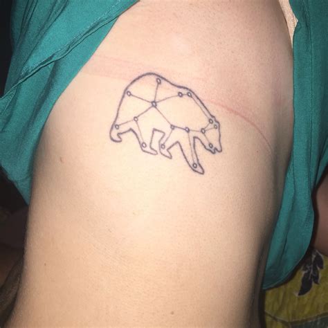 Bear outline grizzly silhouette vector baby doodle drawing icon polar american animal apparel black cartoon child contour cub cute design funny graphic home illustration interior isolated kid lettering line. My Tattoo of the stars! Got it in Big Bear (with the ...