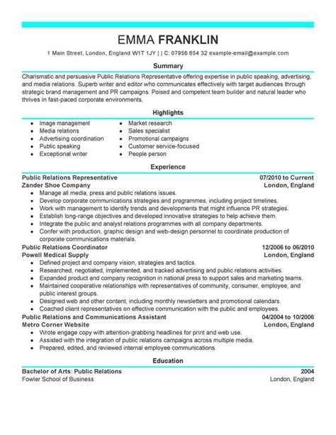 Public Relations Officer Resume Examples Marketing LiveCareer