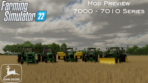 John Deere 7000 7010 By Diniz Farms And 46 Mods Farming Simulator 22