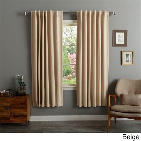 Aurora Home Insulated 72 Inch Thermal Blackout Curtain Panel Pair