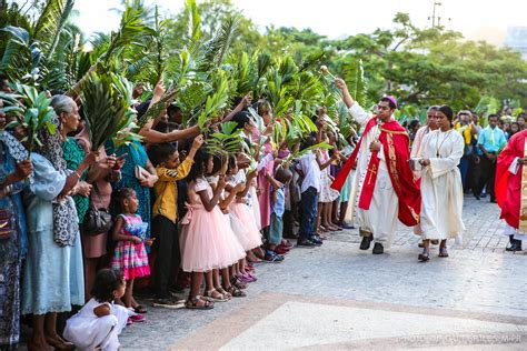 Palm Sunday Procession East Timor Catholic Stock Photo