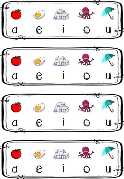 Free Short Vowel Aeiou Cue Cards To Aid Student Understand Vowels
