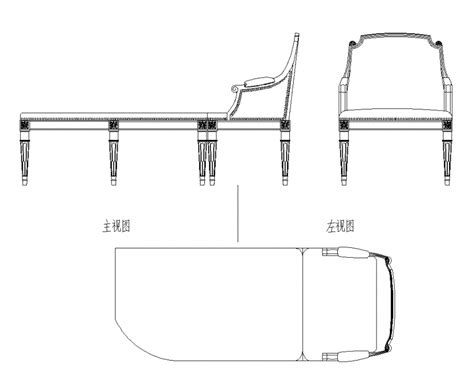 Wooden Long Lounge Chair Cad Blocks Layout 2d View Autocad File Cadbull