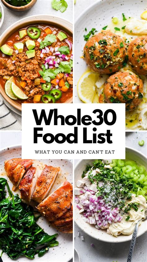 Whole30 Food List What You Can And Cant Eat With A Printable Pdf