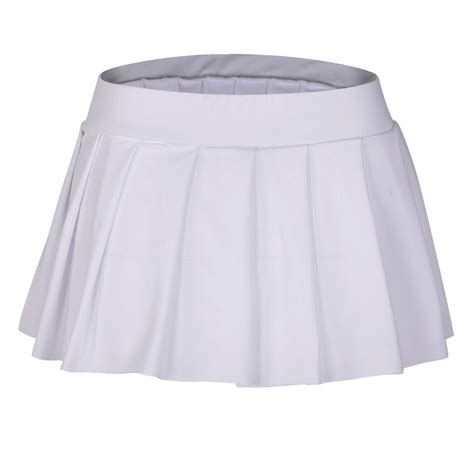 us womens pleated mini skirt schoolgirl micro tennis skirt cosplay club costume ebay