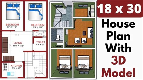 18x30 Ft House Plan 18x30 Ghar Ka Naksha 18x30 House Design 540