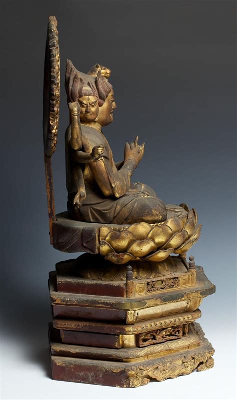 Japanese Buddhist Wooden Sculpture Bato Kannon 17th Century At 1stdibs