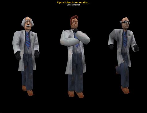 Alpha Scientist On Retail Animations Half Life Mods