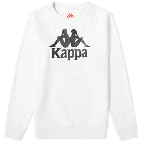 Kappa Authentic Zemin Crew Sweat White And Black End Nz