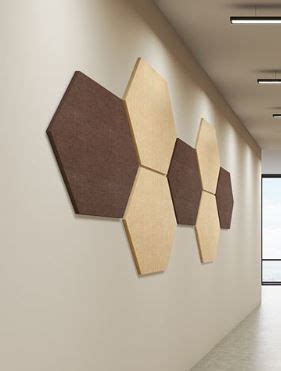 Our acoustic hexagon panels are quick to install and come in many