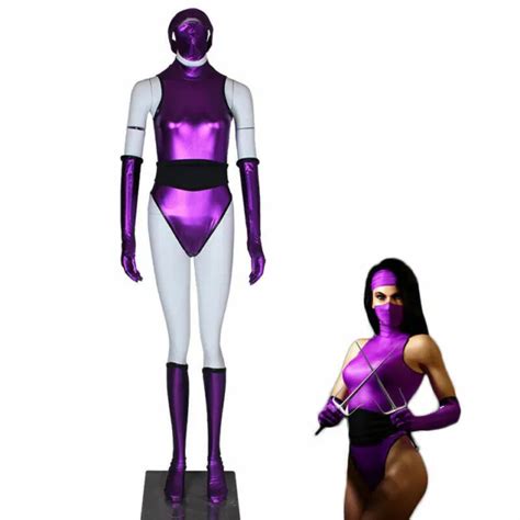 SEXY HALLOWEEN COSTUMES Mortal Kombat Mileena Cosplay Costume Purple