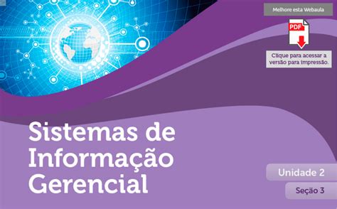 Sistemas De Informacao Gerencial Unidade S Sistemas De Informa O