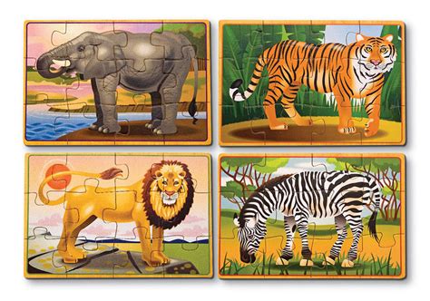Wild Animals Puzzle In A Box Jigsaw Puzzle