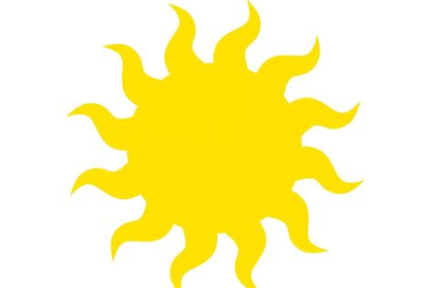 Free Yellow Sun Svg File Sun Vector Graphic Yellow Sun Svg Free