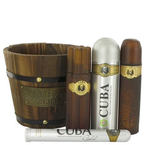 Cuba Gold Gift Set By Fragluxe Body Spray Fragrance After Shave