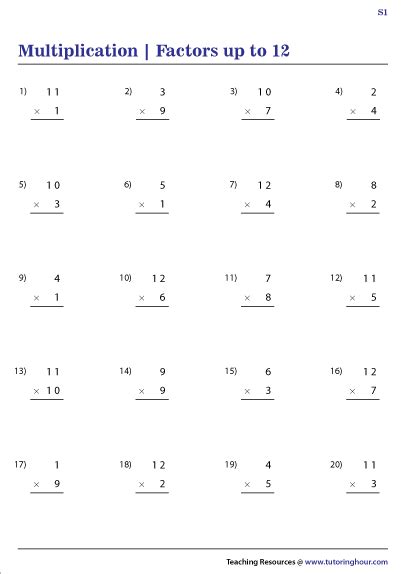 Multiplication Of Whole Numbers Worksheets For Grade 4