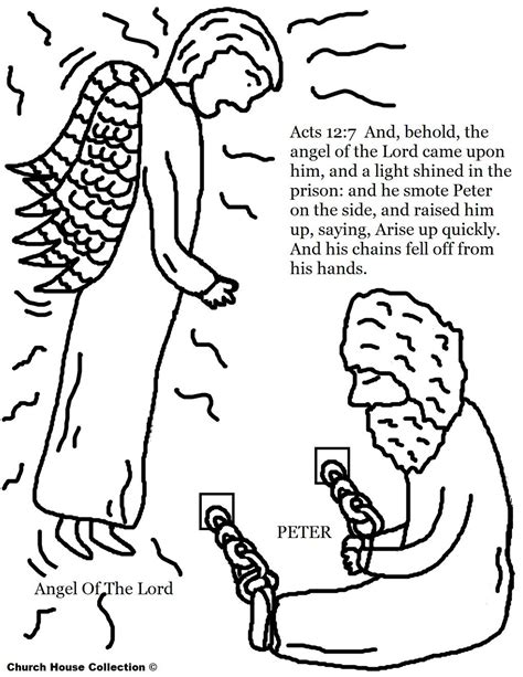 That night peter slept chained to two guards in his prison cell. Peter In Jail Coloring Page | Sunday school coloring pages ...