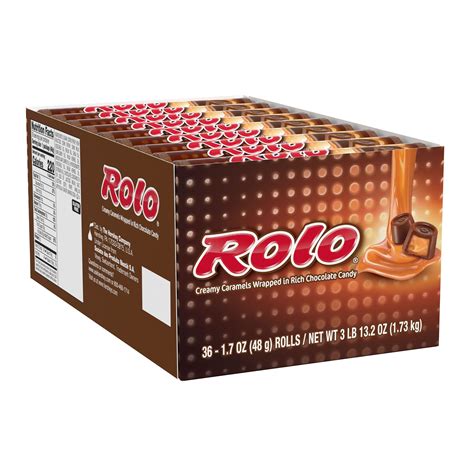 Rolo Milk Chocolate Caramel Candy Individually Wrapped 17 Oz Rolls