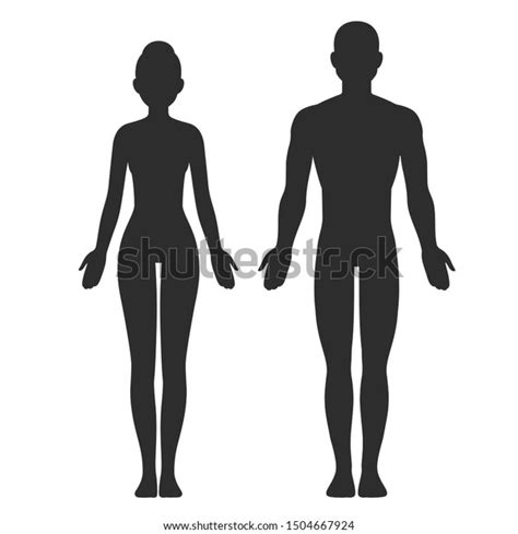 male female body silhouette template isolated stock illustration 1504667924 shutterstock