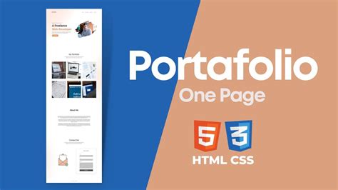 Portafolio Estilo One Page Hecho Con HTML Y CSS YouTube