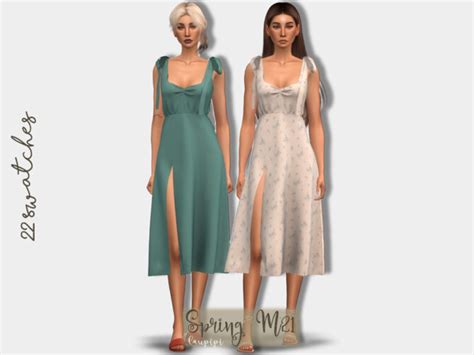 Spring Dress Dr417 By Laupipi At Tsr Sims 4 Updates