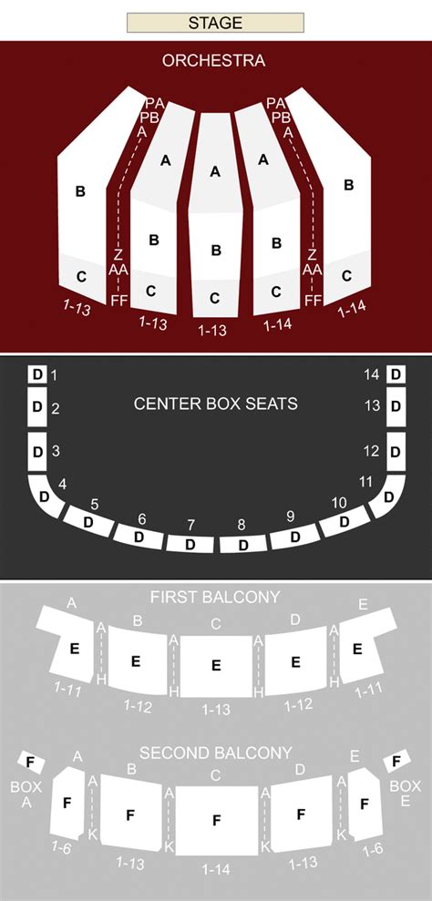 Interactive Keller Auditorium Seating Chart
