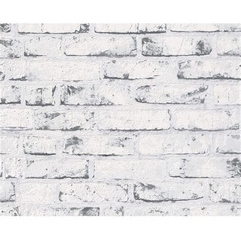 Distressed Brick Wallpaper In Grey Design By Bd Wall 50 Liked On