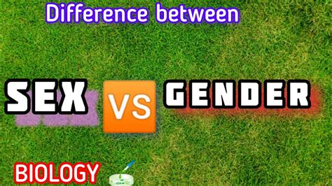 Sex Vs Gender Explain The Difference Between Gender And Sex Biology Youtube