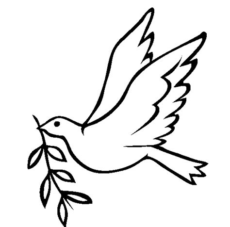 White Ink Dove Drawing Coloring Pages Christian Drawings