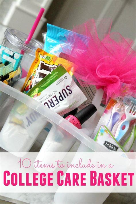 This fun gift lets a college student personalize their dorm room with photos, notes, and small artwork. 10 Must Have Items for your College Care Basket - Passion ...