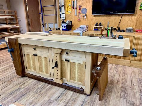 New Shaker Workbench Woodworking Project By Builtinpittsbrgh Craftisian