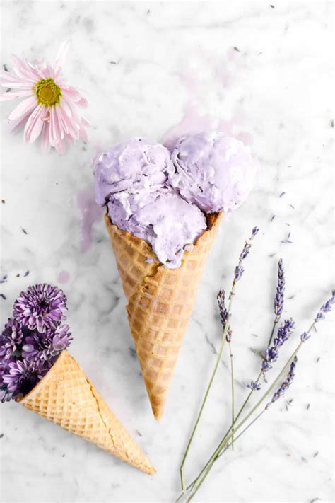 Homemade Lavender Ice Cream Bakers Table