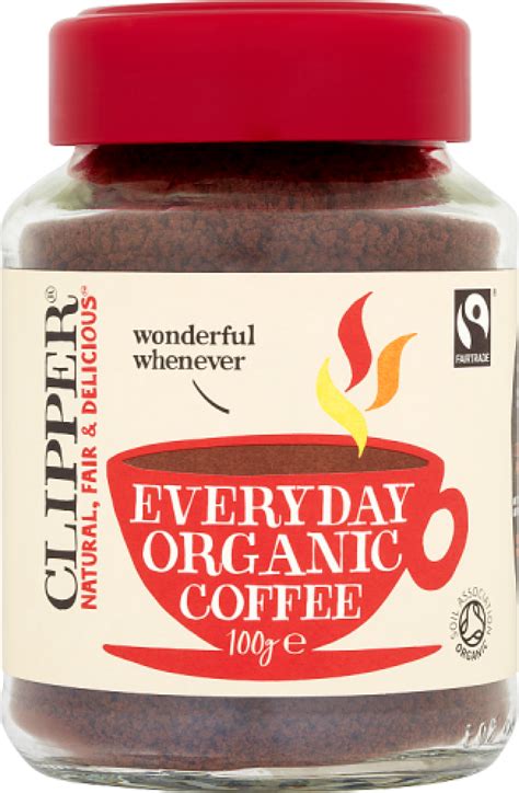 Clipper Fairtrade Organic Coffee 100g Approved Food