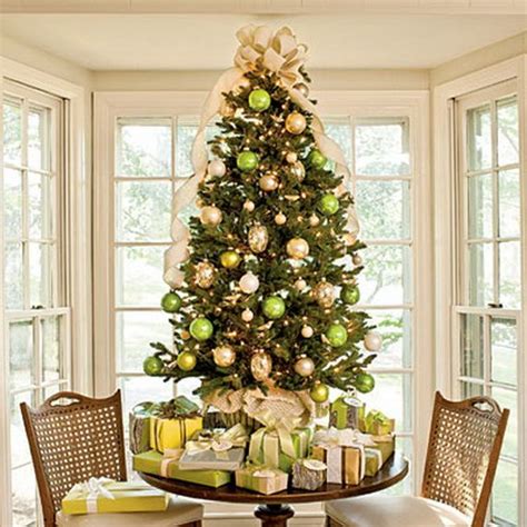 Beautiful Tabletop Christmas Trees Decorating Ideas And Designs Gold