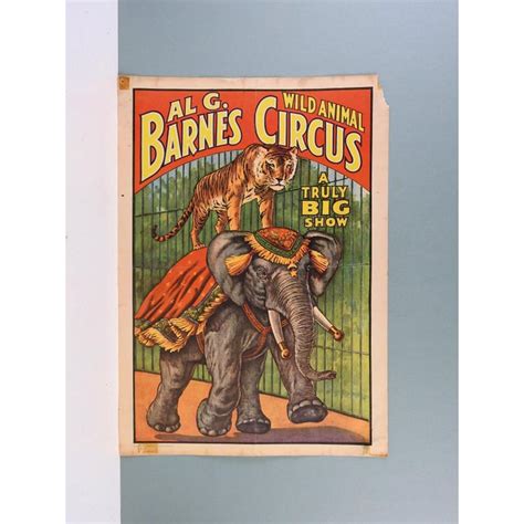 Al G Barnes Circus Poster 1960 Chairish
