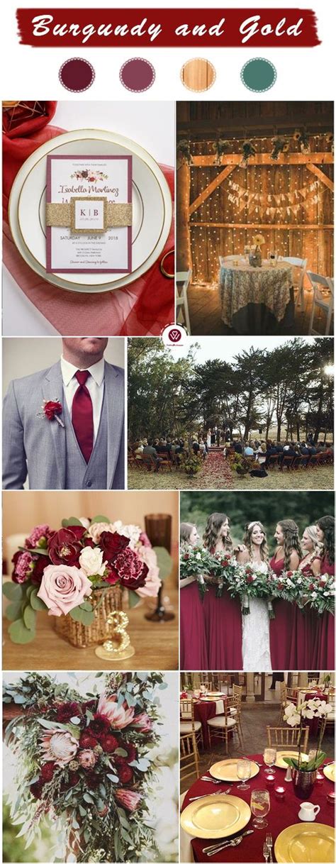 2019 Marsalaburgundy Wedding Colors For Fall And Winter Marsala And
