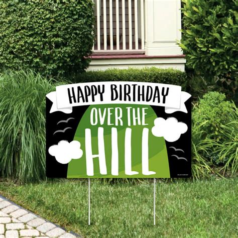 Over The Hill Birthday Birthday Party Yard Sign Lawn Decorations