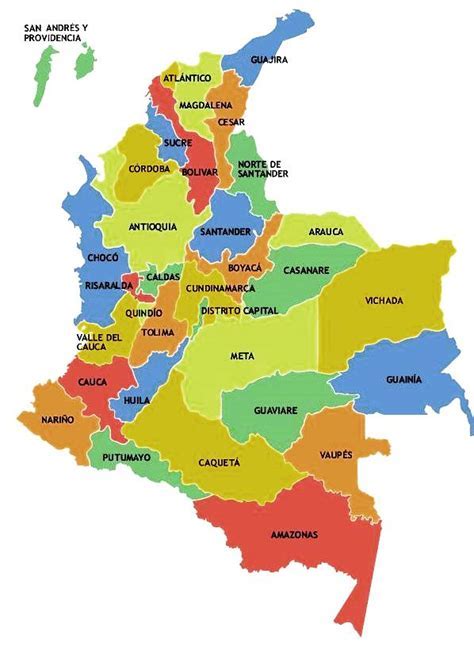 Ciencias Sociales Crucigrama De Departamentos Y Capitales De Colombia