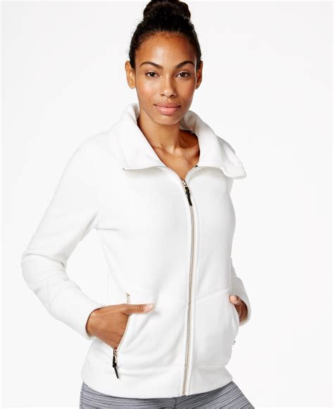 Lyst Calvin Klein Performance Polar Fleece Jacket In White