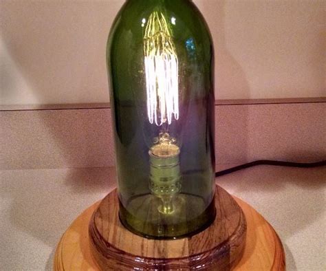Wine Bottle Edison Bulb Lamp 7 Steps With Pictures Instructables